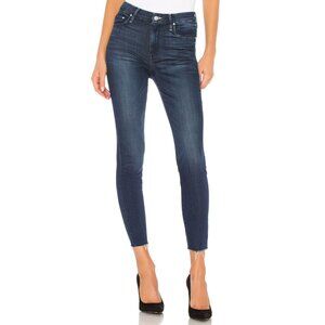 Mother High Waisted Looker Ankle Fray Tongue And Chic Jeans-sz 26